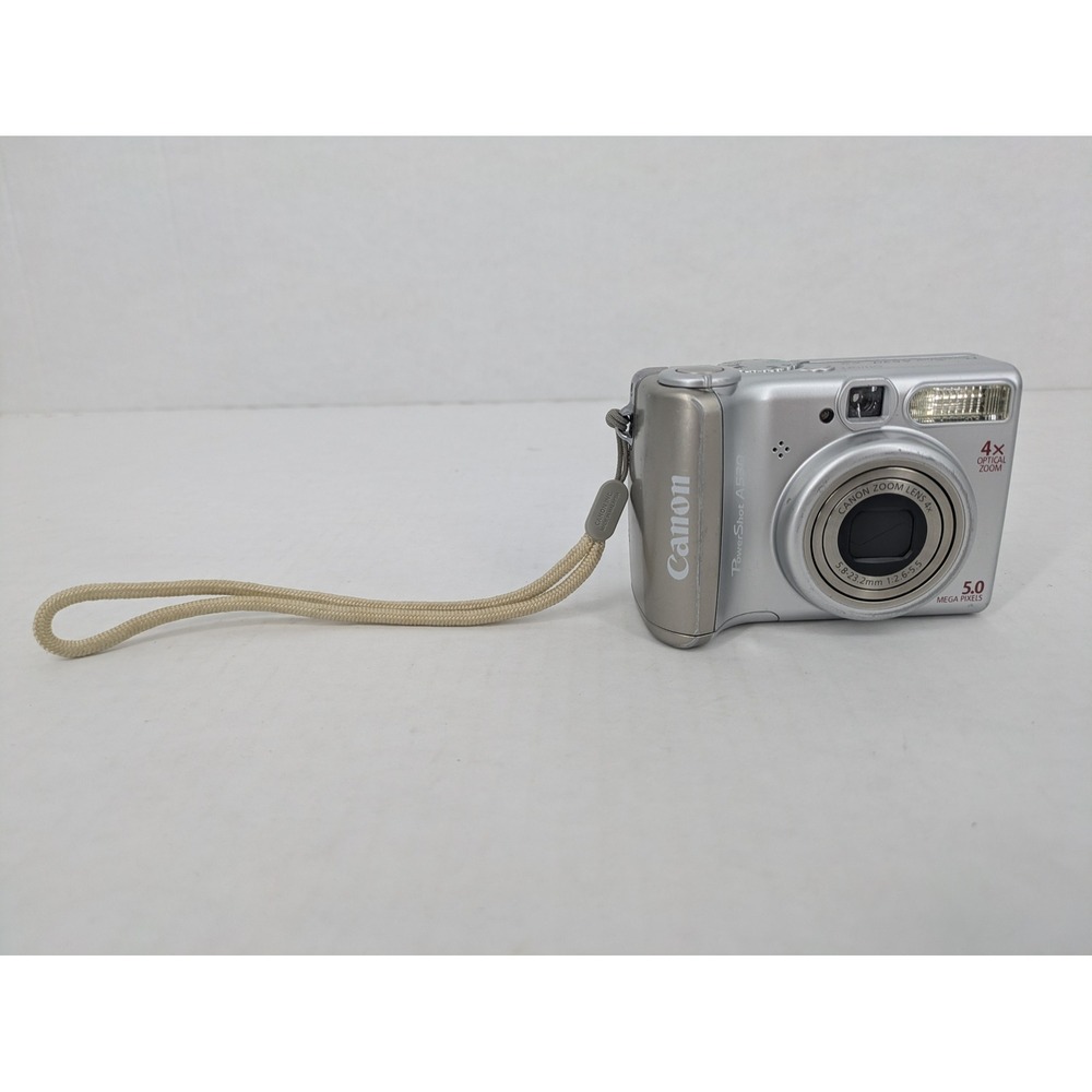 Canon PowerShot A530 Digital Camera Silver 5.0MP 4x Zoom PC1184 & Case TESTED - Picture 4 of 17